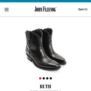 Like new short Fluevog Kristen cowboy boots